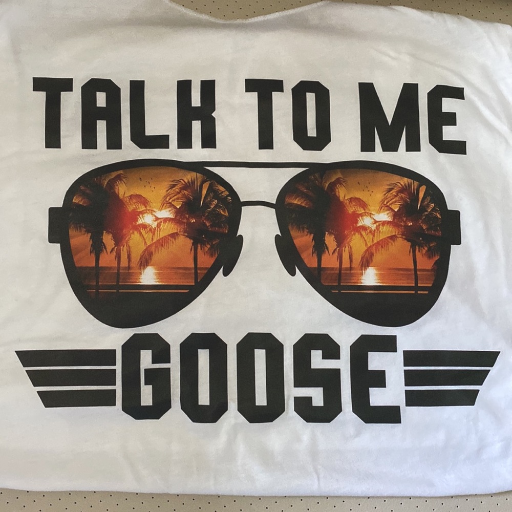 Top Gun TALK TO ME GOOSE tank top cover up